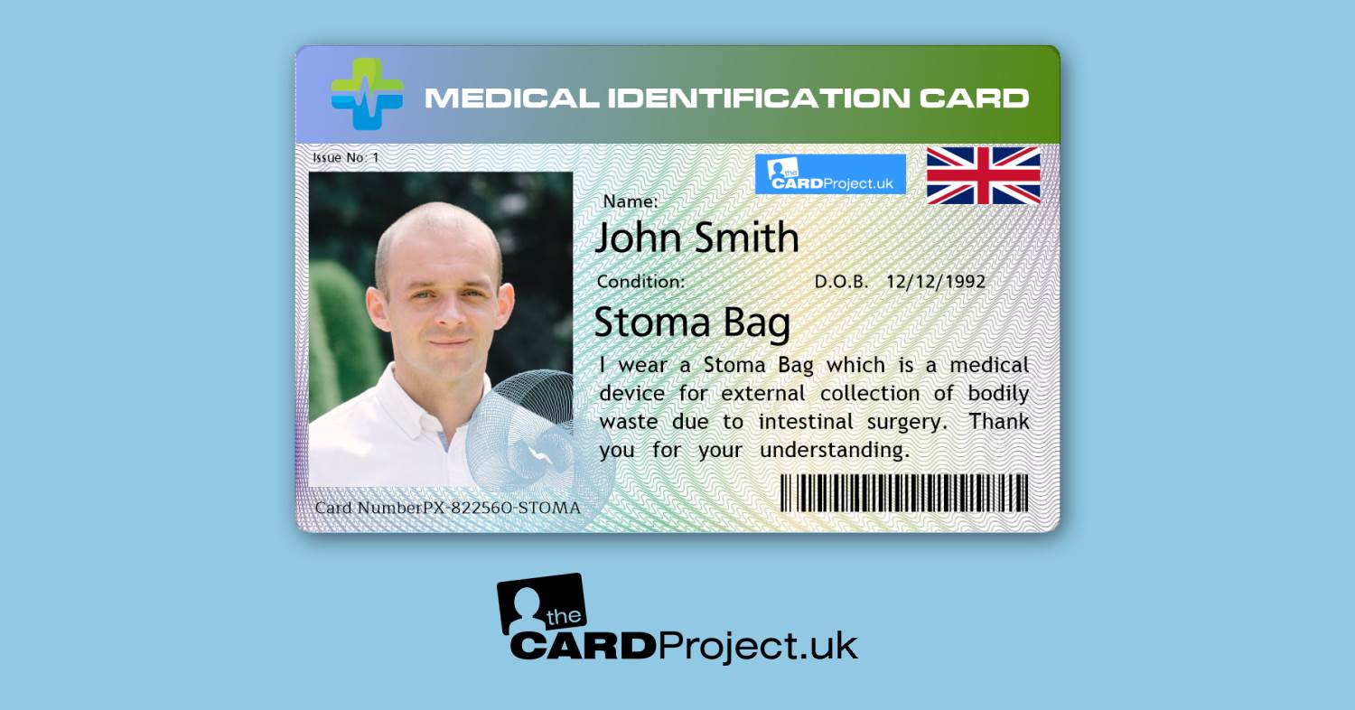 Stoma Bag Premium Medical ID Card 